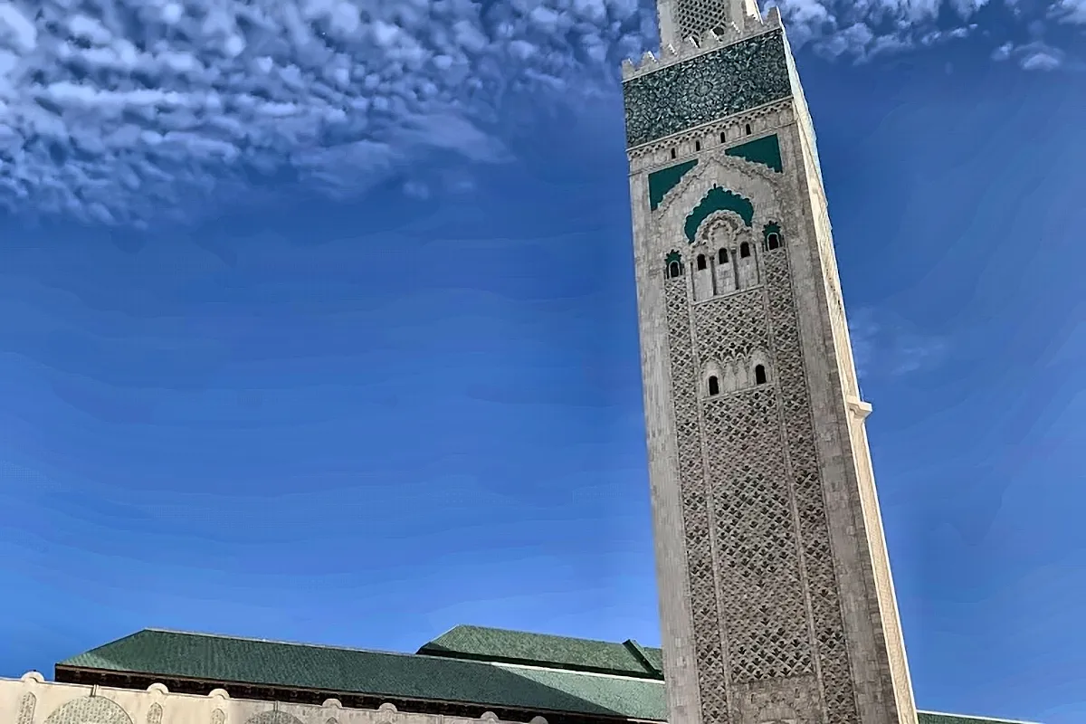 Il minareto della moschea Hassan II di Casablanca